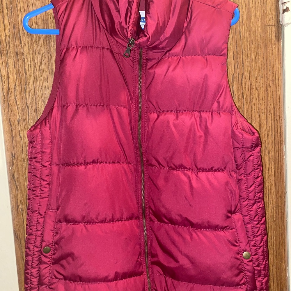 Woman’s old navy vest